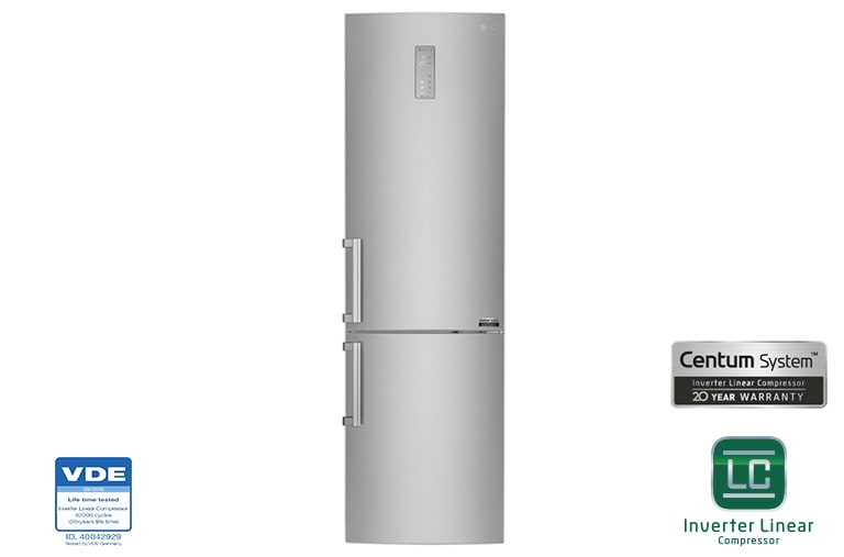 LG ledusskapis ar Centum System™, GBB60NSYQE, thumbnail 1